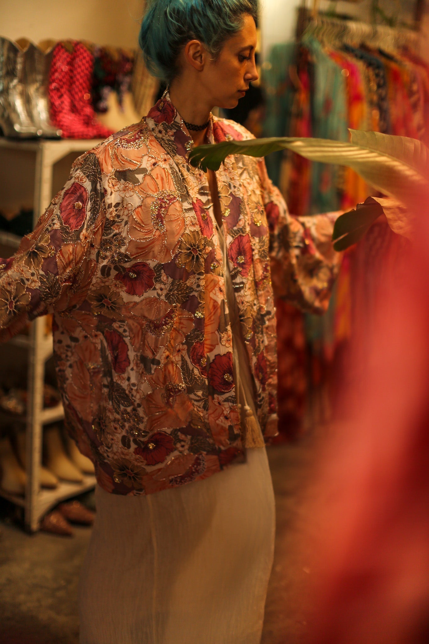 SILk SEQUIN EMBROIDERED KIMONO LUZI - MOMO STUDIO BERLIN - Berlin Concept Store - sustainable & ethical fashion