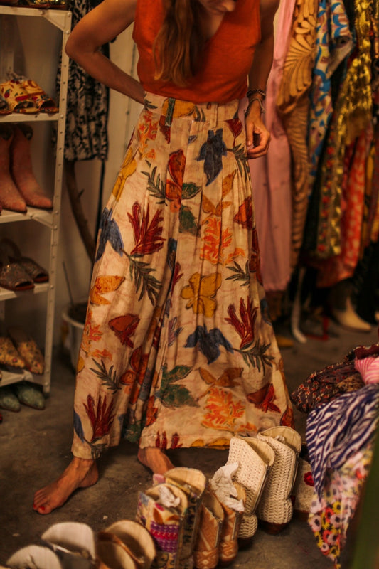 SILK WIDE LEG PANTS SAMIRA - MOMO STUDIO BERLIN - Berlin Concept Store - sustainable & ethical fashion