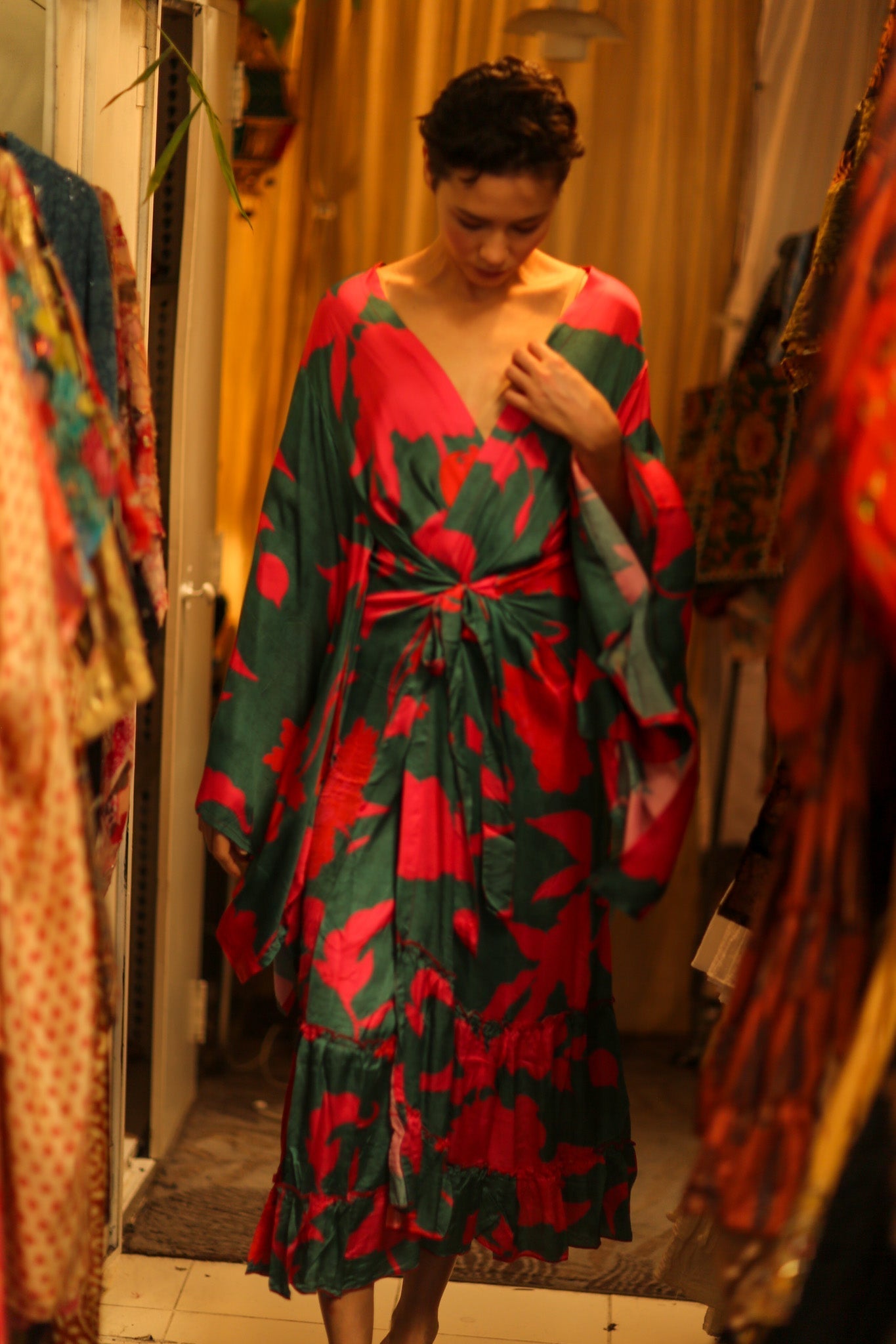 SILK XXL KIMONO FRANKY - MOMO STUDIO BERLIN - Berlin Concept Store - sustainable & ethical fashion