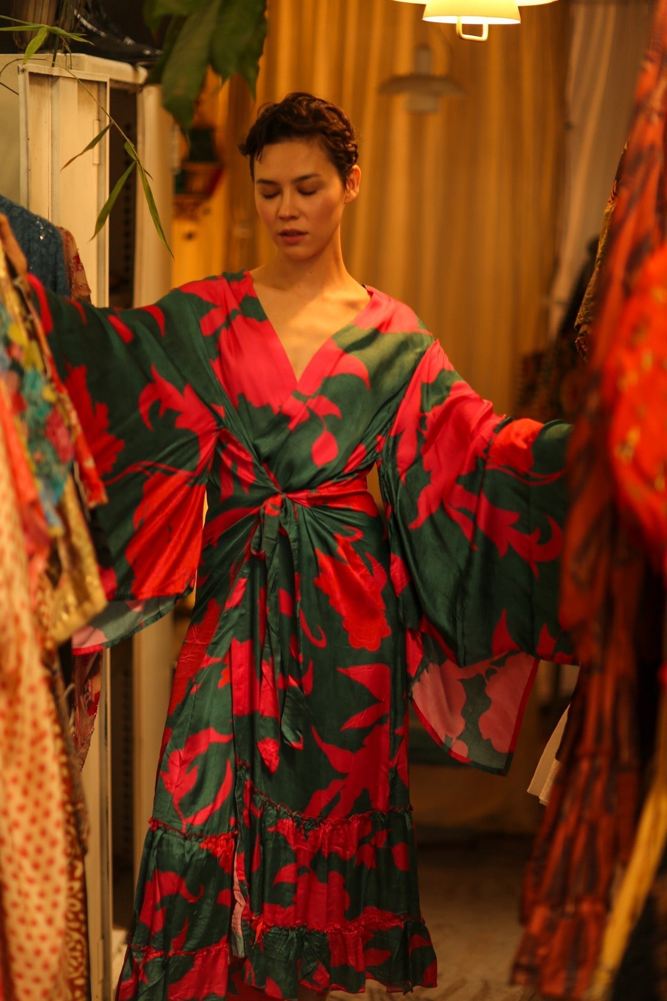 SILK XXL KIMONO FRANKY - MOMO STUDIO BERLIN - Berlin Concept Store - sustainable & ethical fashion