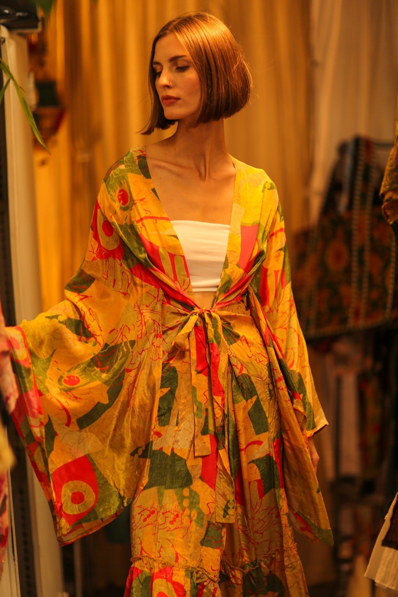 SILK XXL WING KIMONO MONI - MOMO STUDIO BERLIN - Berlin Concept Store - sustainable & ethical fashion