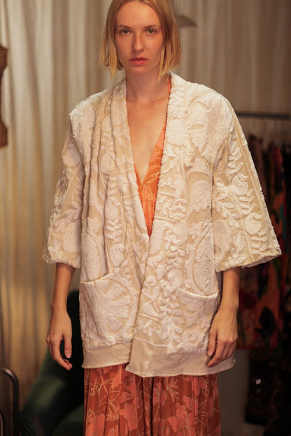 SUZANI KIMONO MONTY SNOW FLAKES - MOMO STUDIO BERLIN - Berlin Concept Store - sustainable & ethical fashion