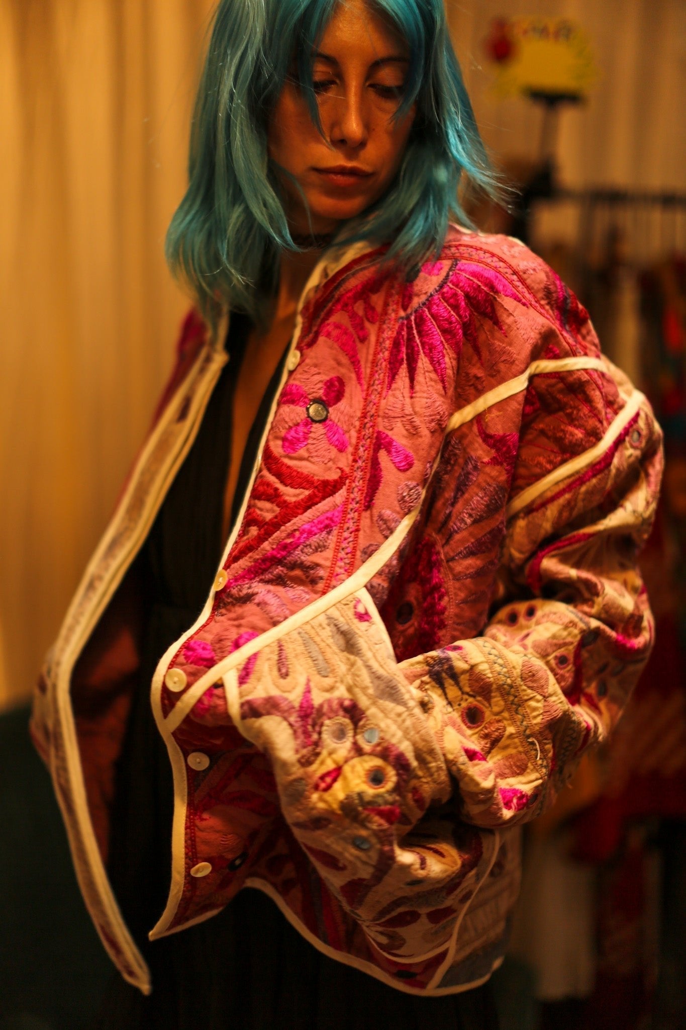 VINTAGE ANTIQUE FABRIC JACKET DEFNE - MOMO STUDIO BERLIN - Berlin Concept Store - sustainable & ethical fashion