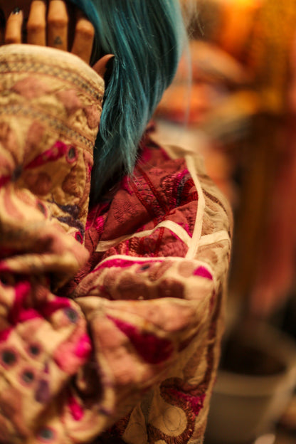 VINTAGE ANTIQUE FABRIC JACKET DEFNE - MOMO STUDIO BERLIN - Berlin Concept Store - sustainable & ethical fashion