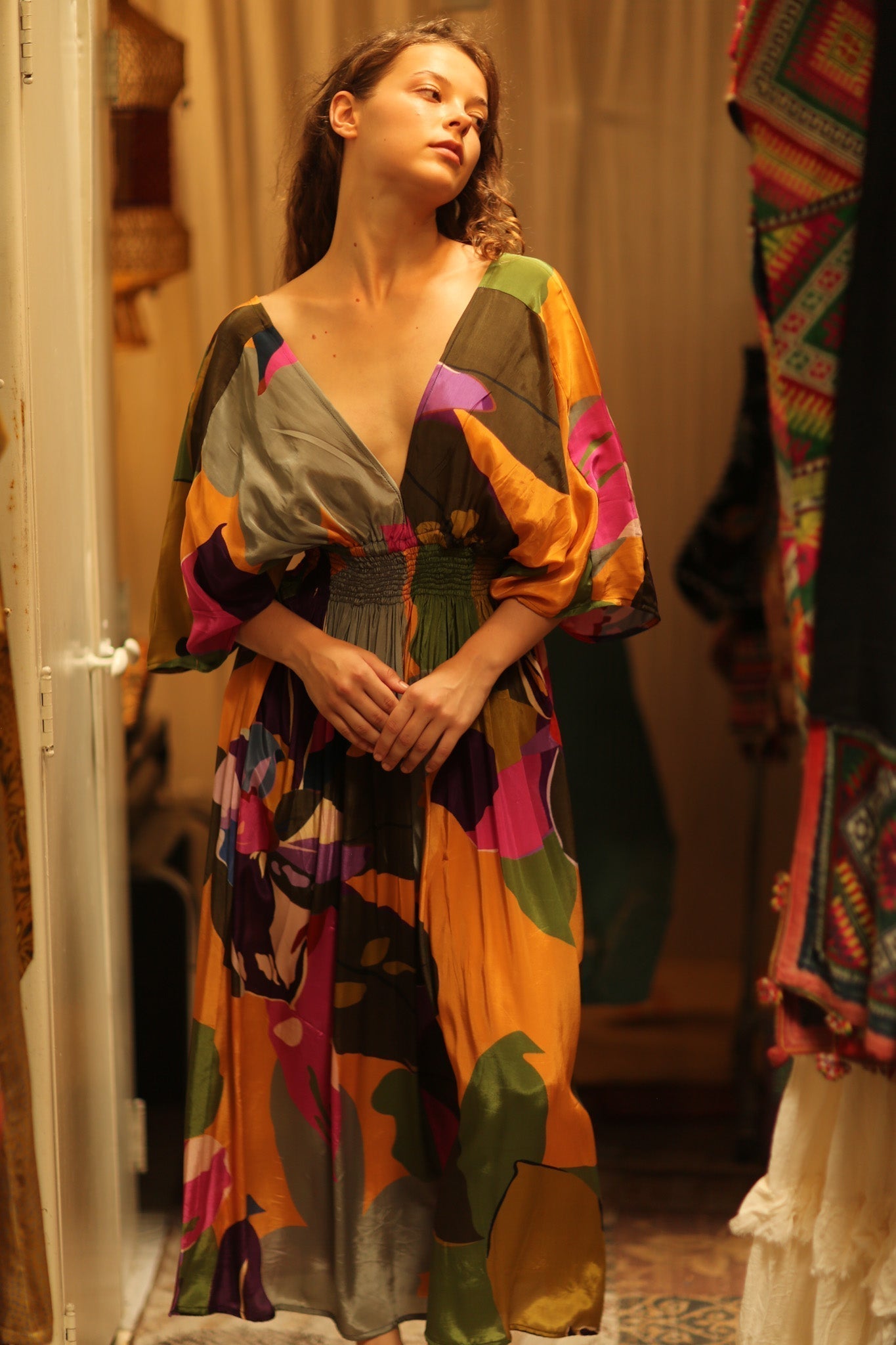 ZURI SILK DRESS CARNIVAL - MOMO STUDIO BERLIN - Berlin Concept Store - sustainable & ethical fashion
