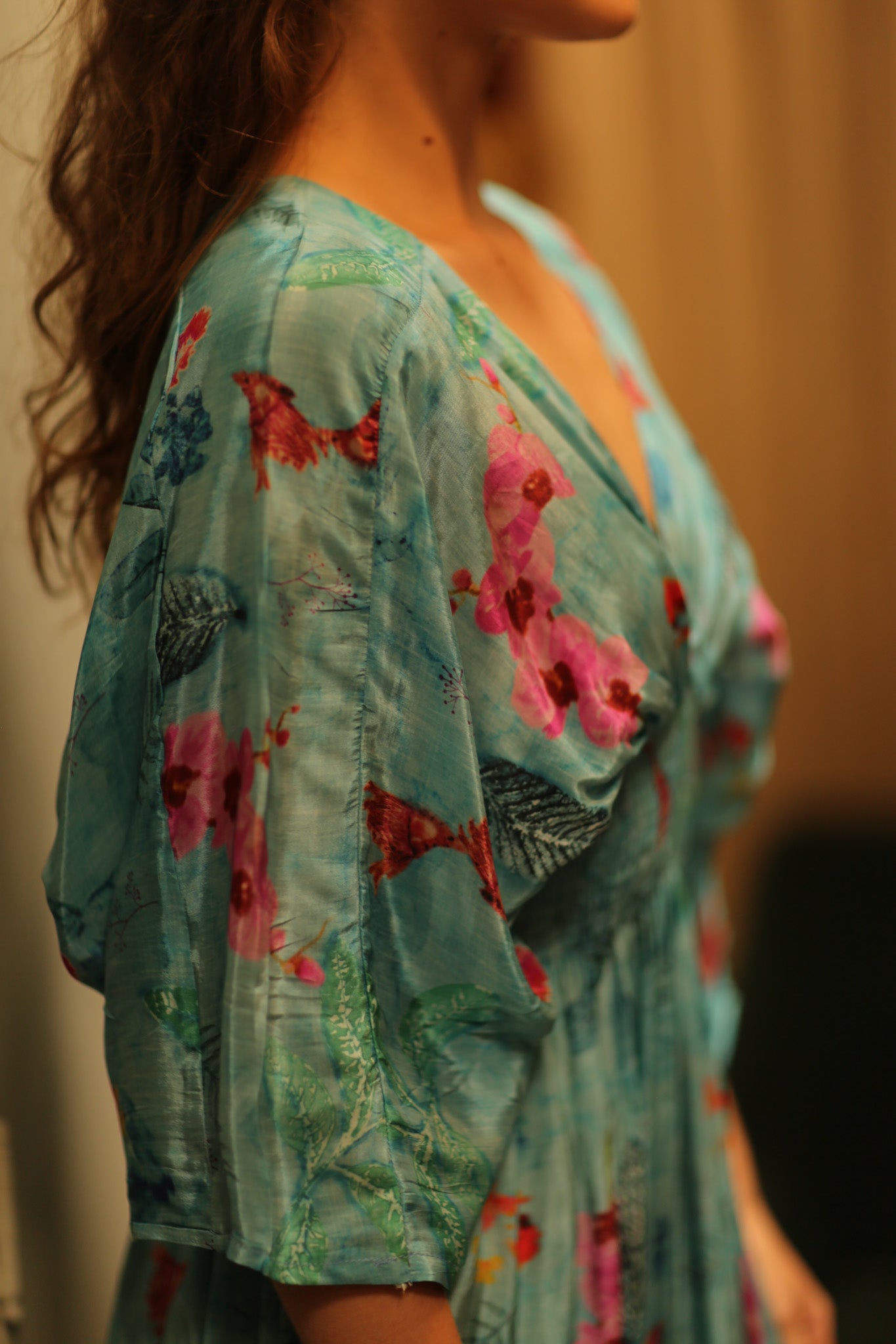 ZURI SILK DRESS LAKE BLUE - MOMO STUDIO BERLIN - Berlin Concept Store - sustainable & ethical fashion