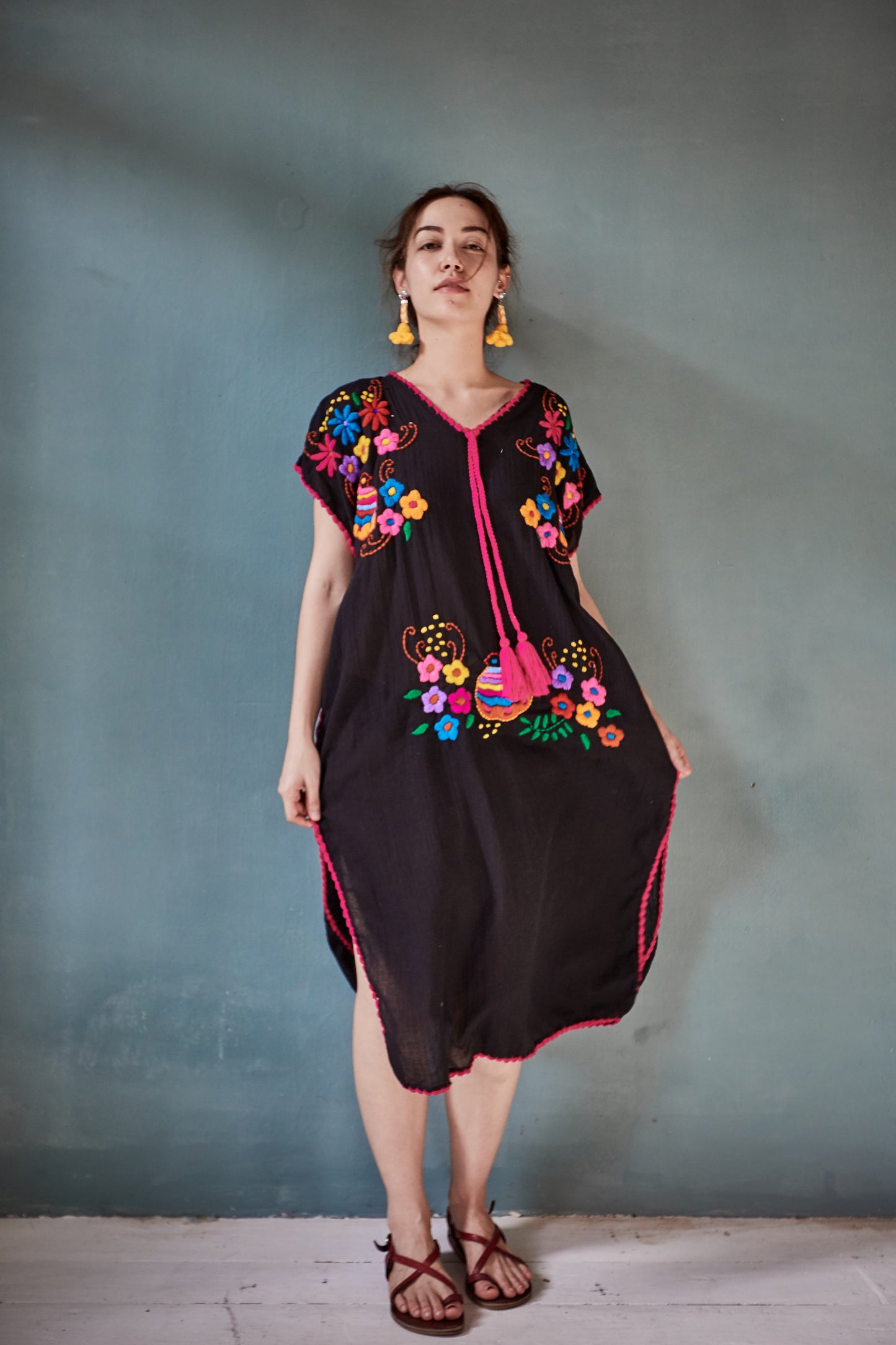 Embroidered Kaftan Dress Nova