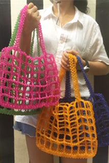 Beaded Shopper Tote Trine