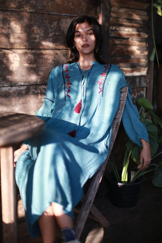 EMBROIDERED DRESS JELENA