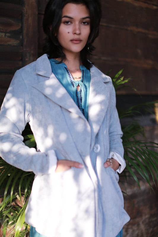 MOMONEWYORK Corduroy Blazer Jacket Hand Tailored