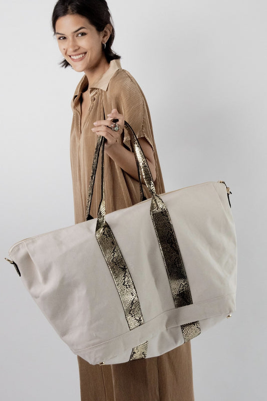 CANVAS LEATHER WEEKENDER BAG CELINE MOMO NEW YORK
