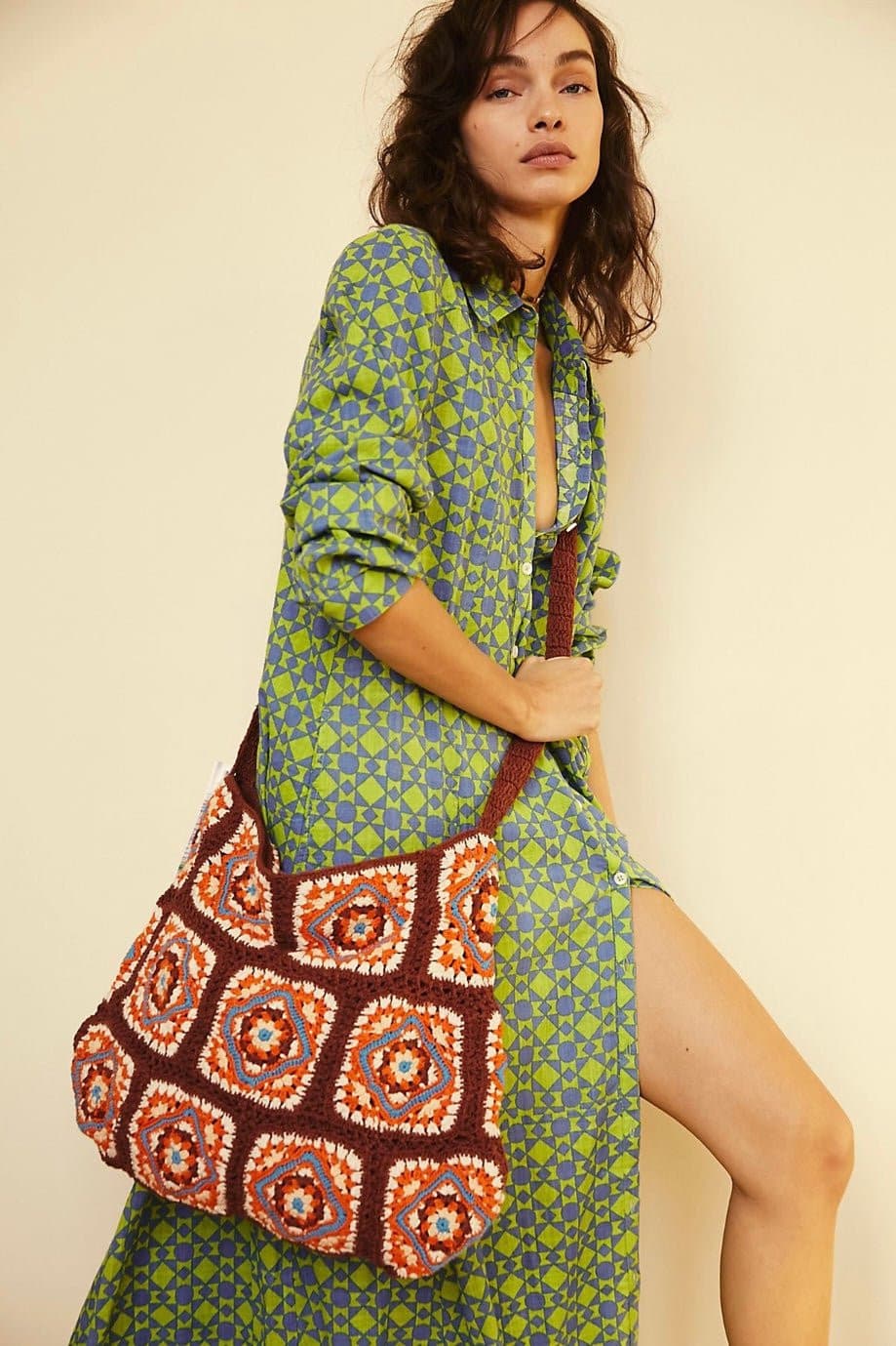 CATCH ME CROCHET BAG - sustainably made MOMO NEW YORK sustainable clothing, crochet slow fashion