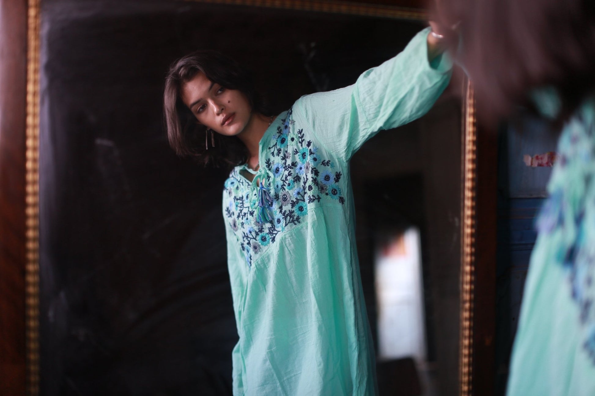 EMBROIDERED DRESS MALIKA MOMO NEW YORK