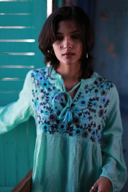 EMBROIDERED DRESS MALIKA MOMO NEW YORK