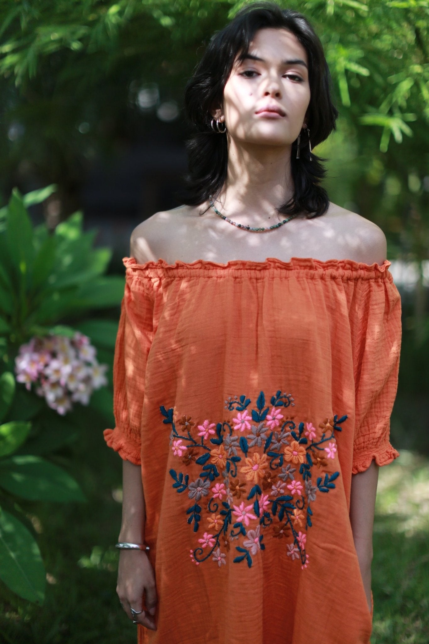 EMBROIDERED DRESS QUINCY MOMO NEW YORK