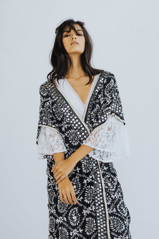 EMBROIDERED KAFTAN PILAR MOMO NEW YORK