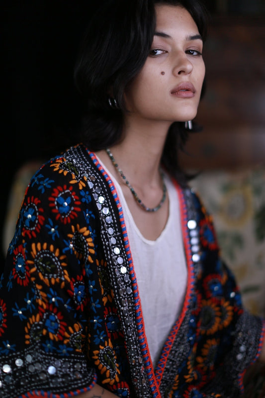 Embroidered Kimono Elida MOMONEWYORK