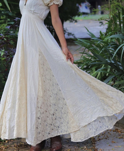 LACE COTTON DRESS NANCY MOMO NEW YORK