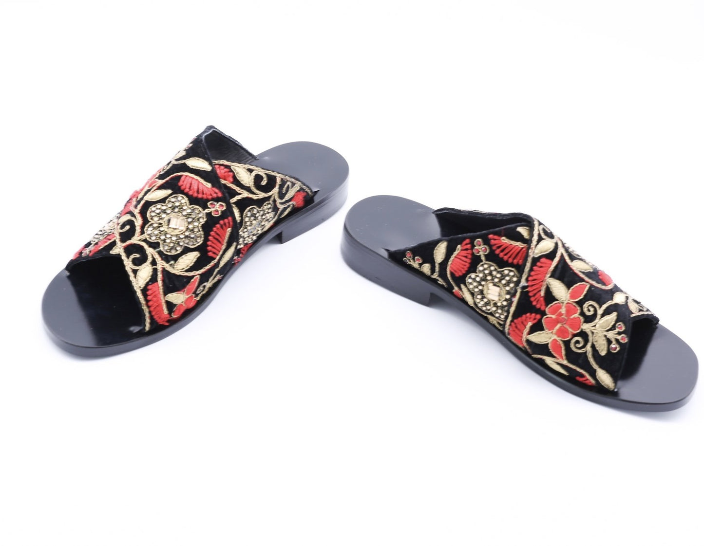 MOMO ANTHROPOLOGIE VELVET SLIPPERS