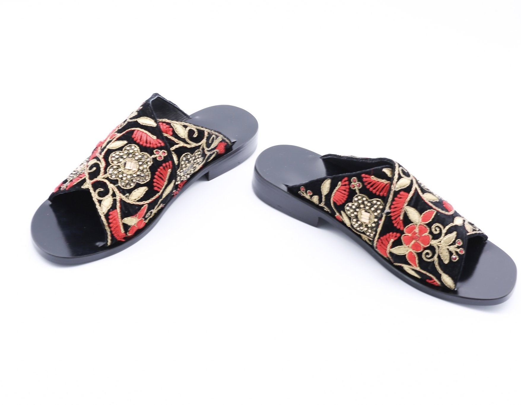 MOMO ANTHROPOLOGIE VELVET SLIPPERS