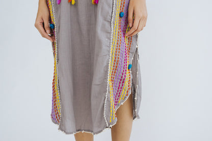 KAFTAN DRESS NUTSU MOMO NEW YORK
