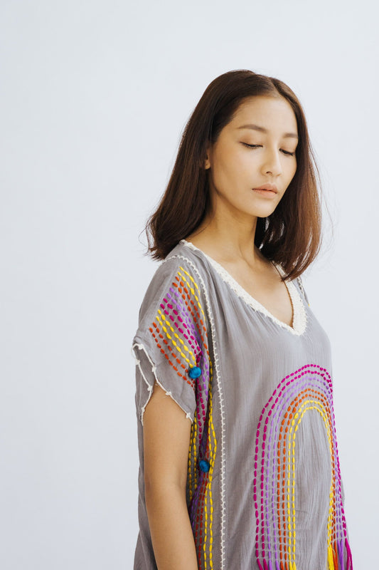 KAFTAN DRESS NUTSU MOMO NEW YORK