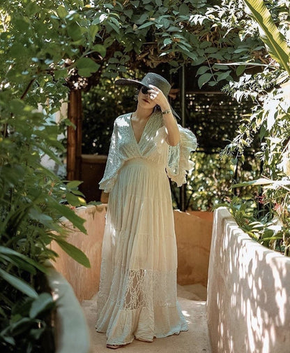 LACE COTTON DRESS CHIVA MOMO NEW YORK