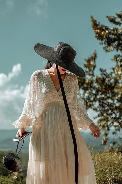 LACE COTTON DRESS CHIVA MOMO NEW YORK