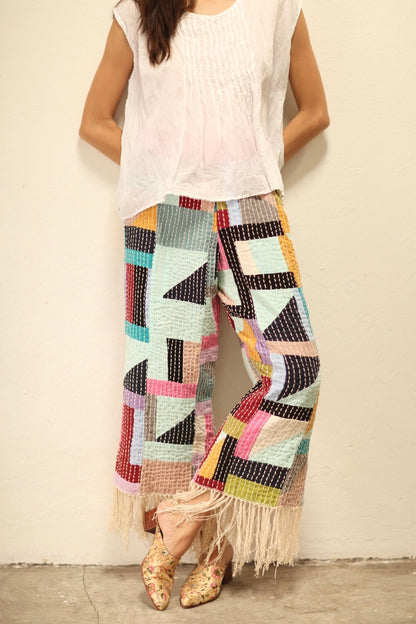 ROS LONG ARTISANS HAND EMBROIDERED PANTS - BANGKOK TAILOR CLOTHING STORE - HANDMADE CLOTHING