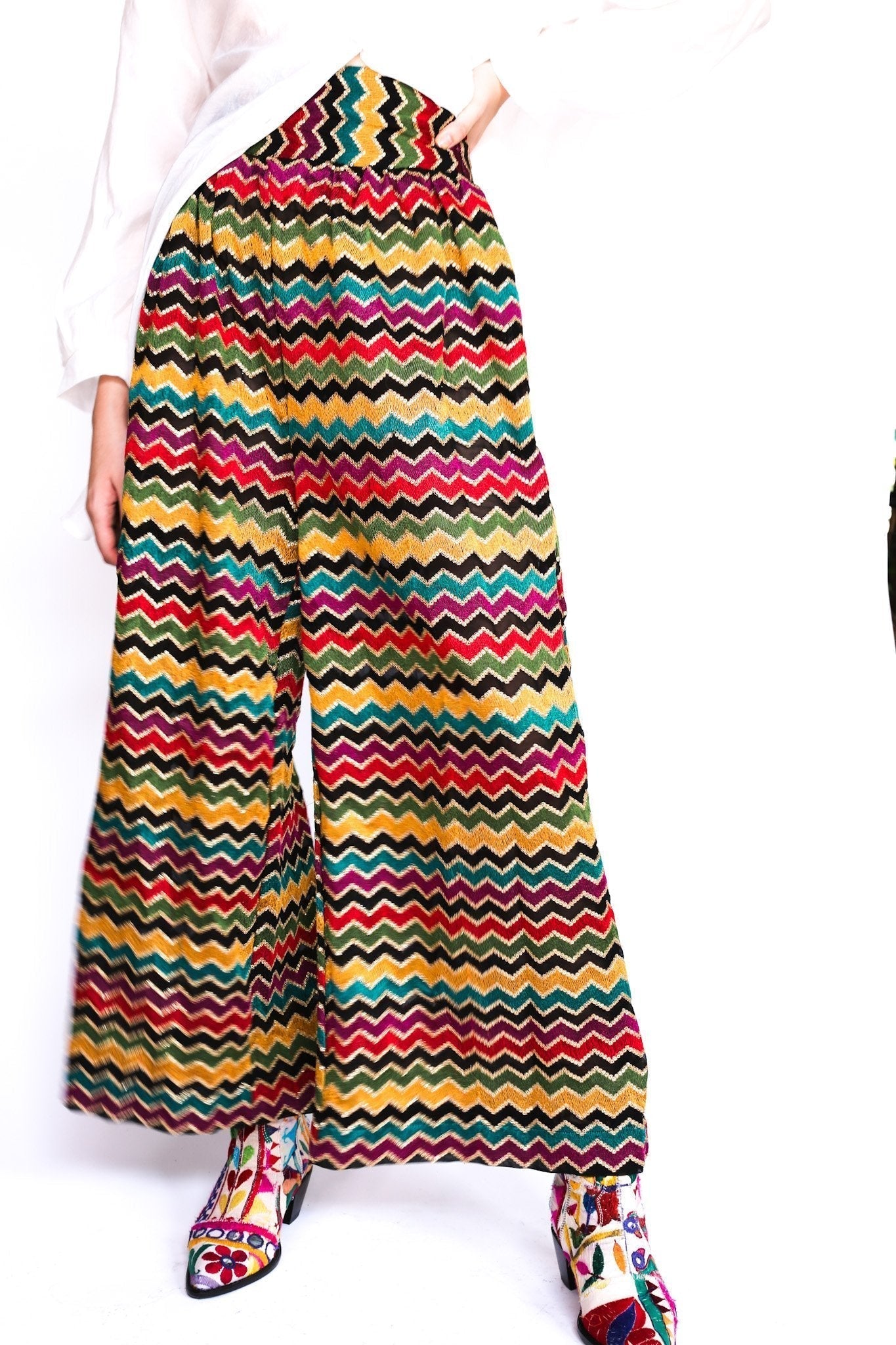 SEQUIN PANTS ALMA - BANGKOK TAILOR CLOTHING STORE - HANDMADE CLOTHING