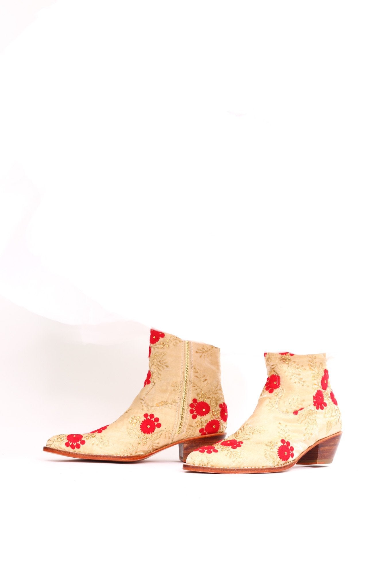 SILK EMBROIDERED BOOTS TENILLE MOMO NEW YORK