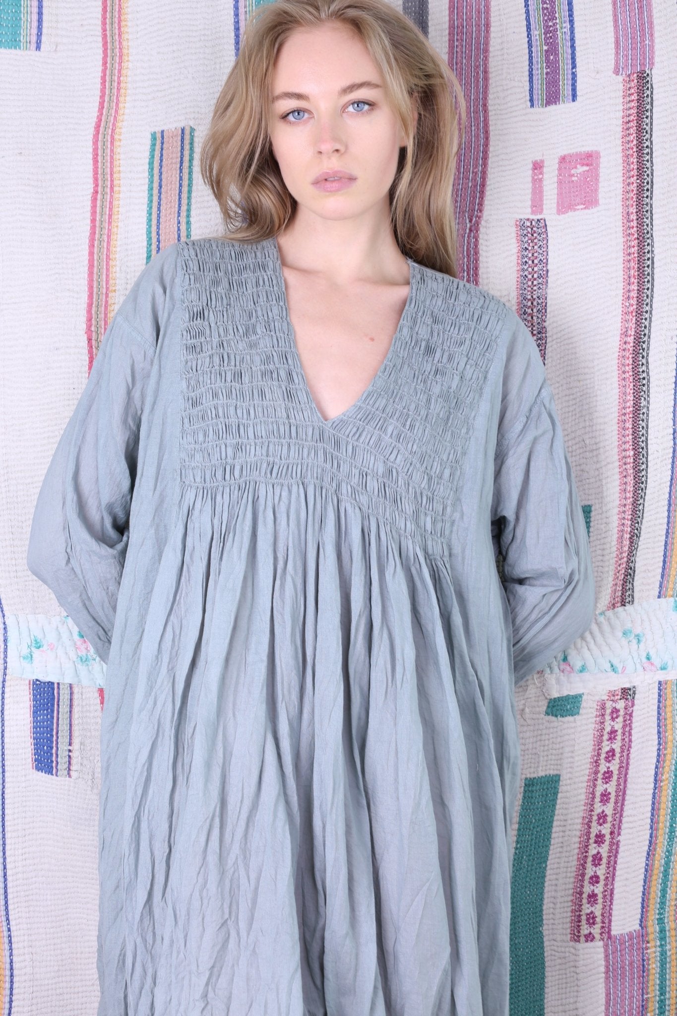 STAY COMFY AT HOME COTTON DRESS MARTY MOMO NEW YORK
