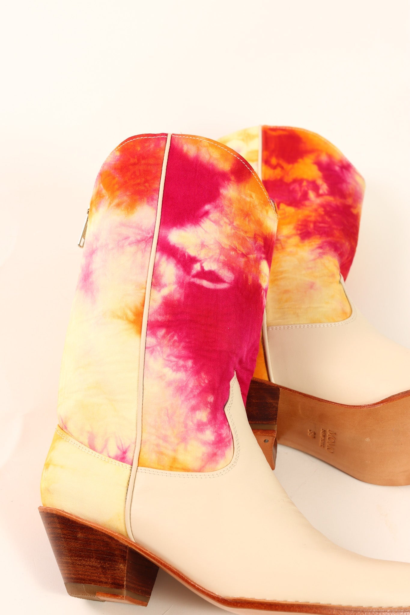 TIE DYE BOOTS LAURIES - sustainably made MOMO NEW YORK sustainable clothing, boots slow fashion
